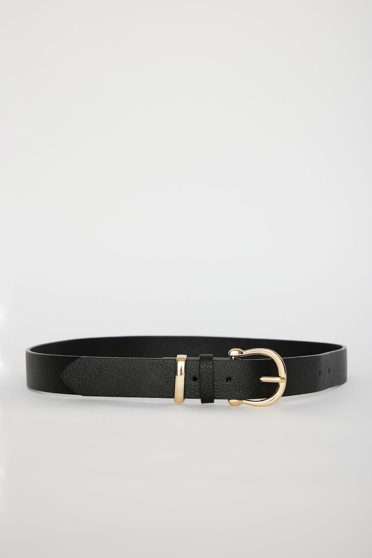 Classic Belt Black & Gold large