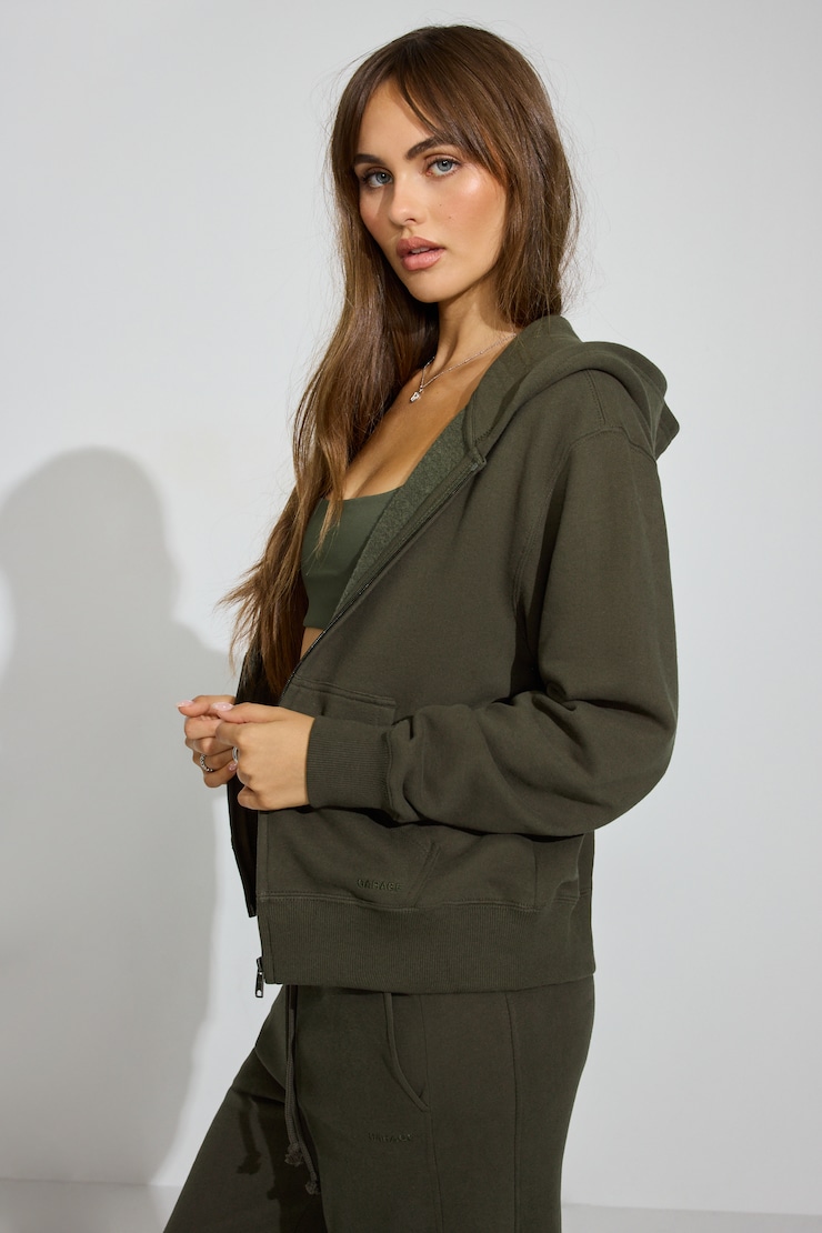 SoftTerry Iconic Full Zip Hoodie GREEN | Garage