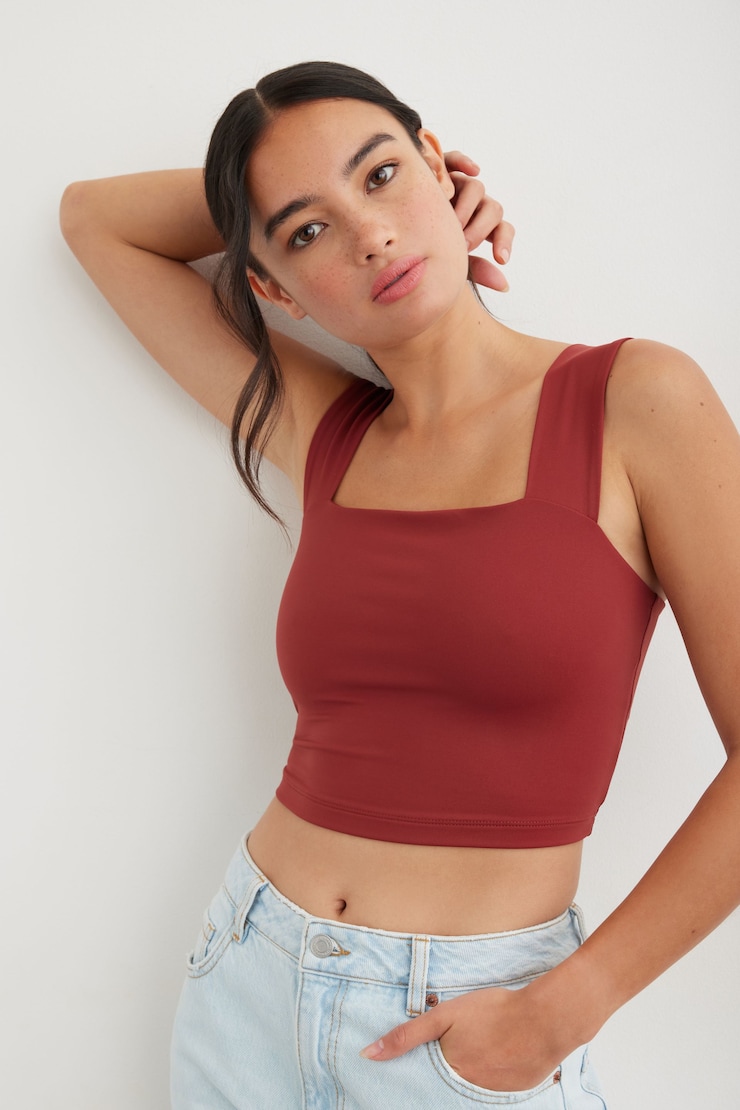 Lota Sculpt Tank Top Russet Brown large