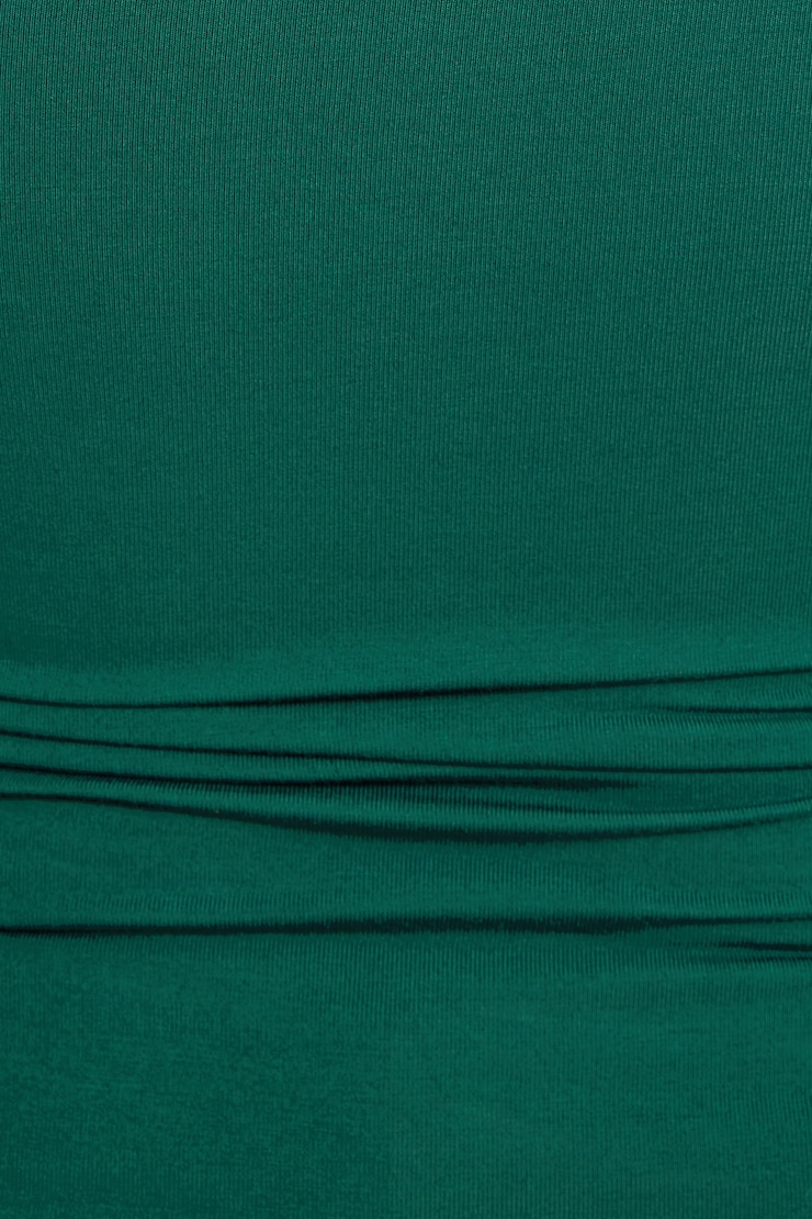 Kat Single Shoulder Jersey Top Jewel Green large