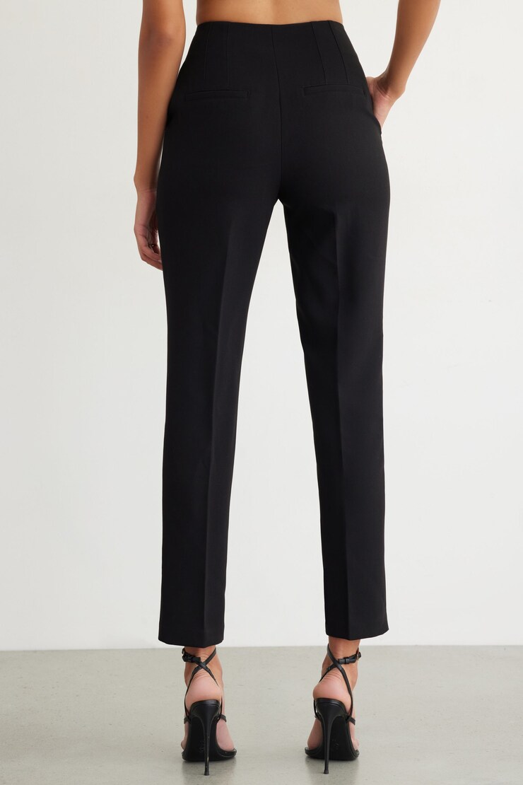 Full Length Slim Pants Jet Black  large