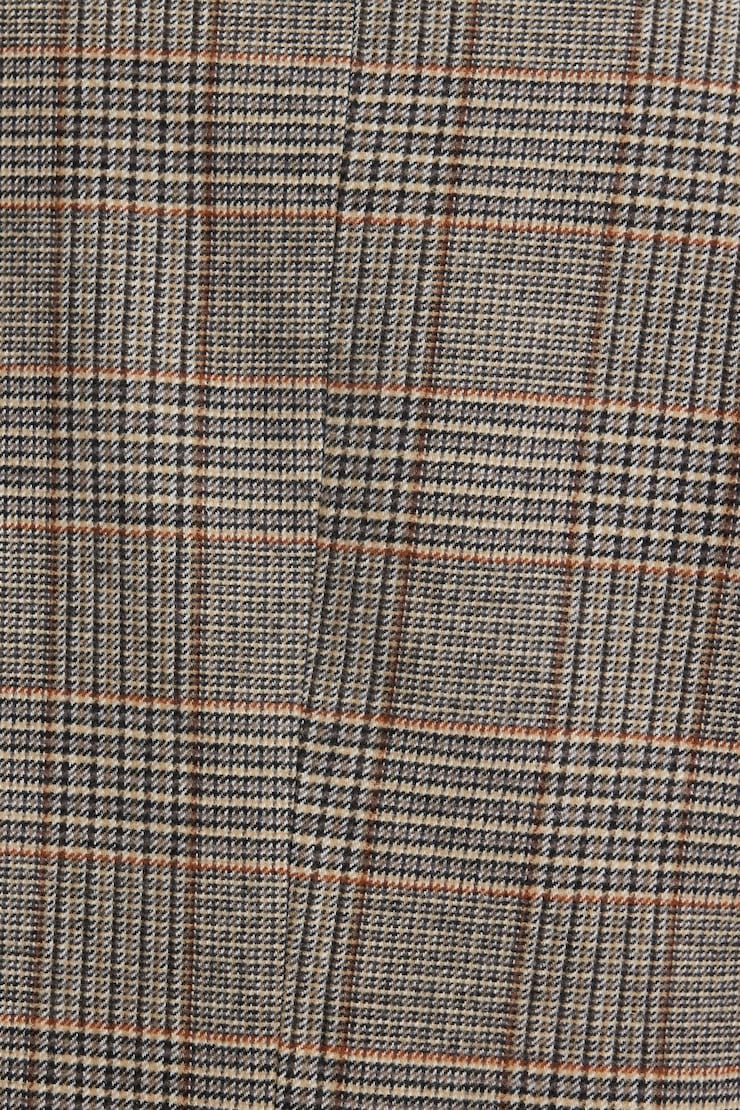Diana Plaid Oversized Blazer Light Fuzzy Beige large