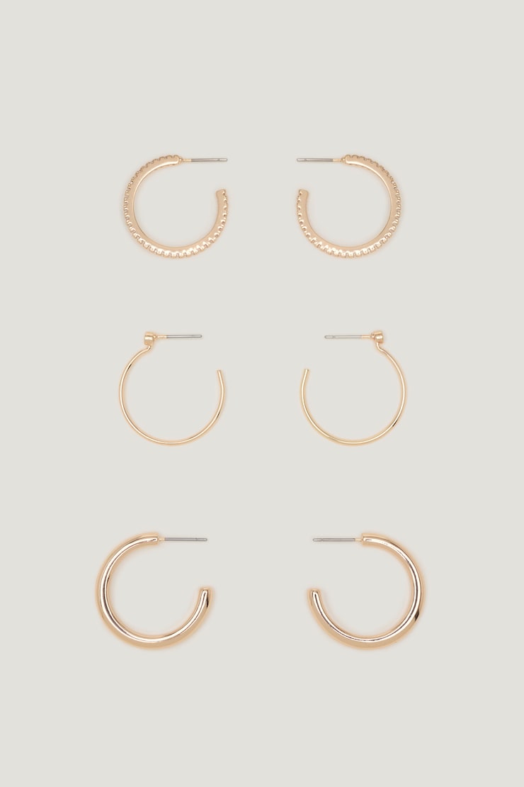 Ensemble de 3 anneaux d'oreilles