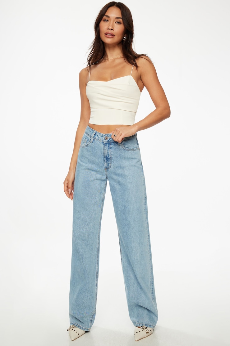 Draped Cami Top Antique White large