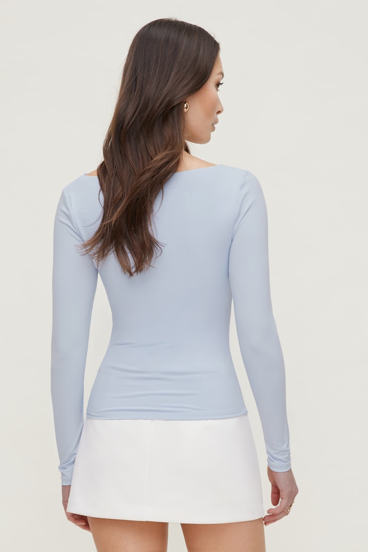 Haut sculptant à manches longues Nola