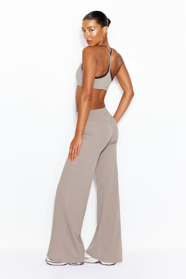 Active Wide Leg Pants, Satellite Beige, large
