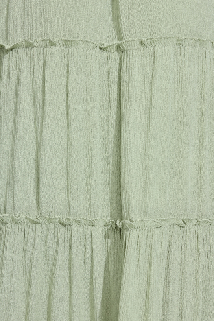 Tiered Maxi Skirt, Desert Sage Green, large