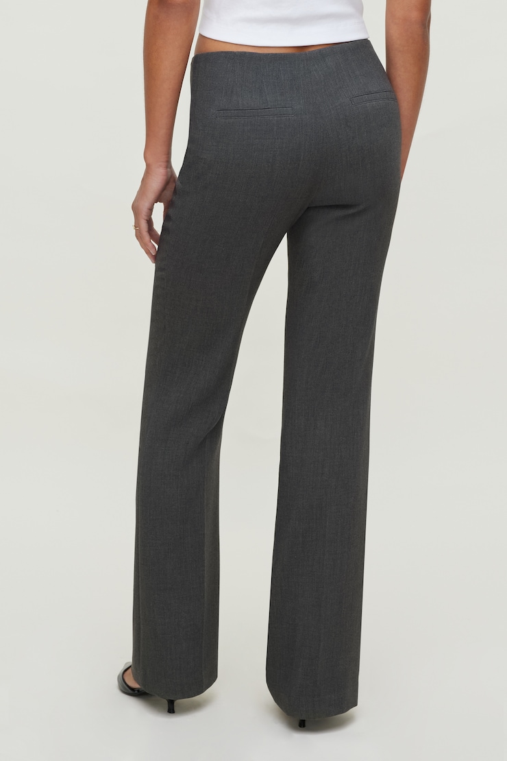 Frankie Tailored Slim Bootcut Pants Anchor Grey large