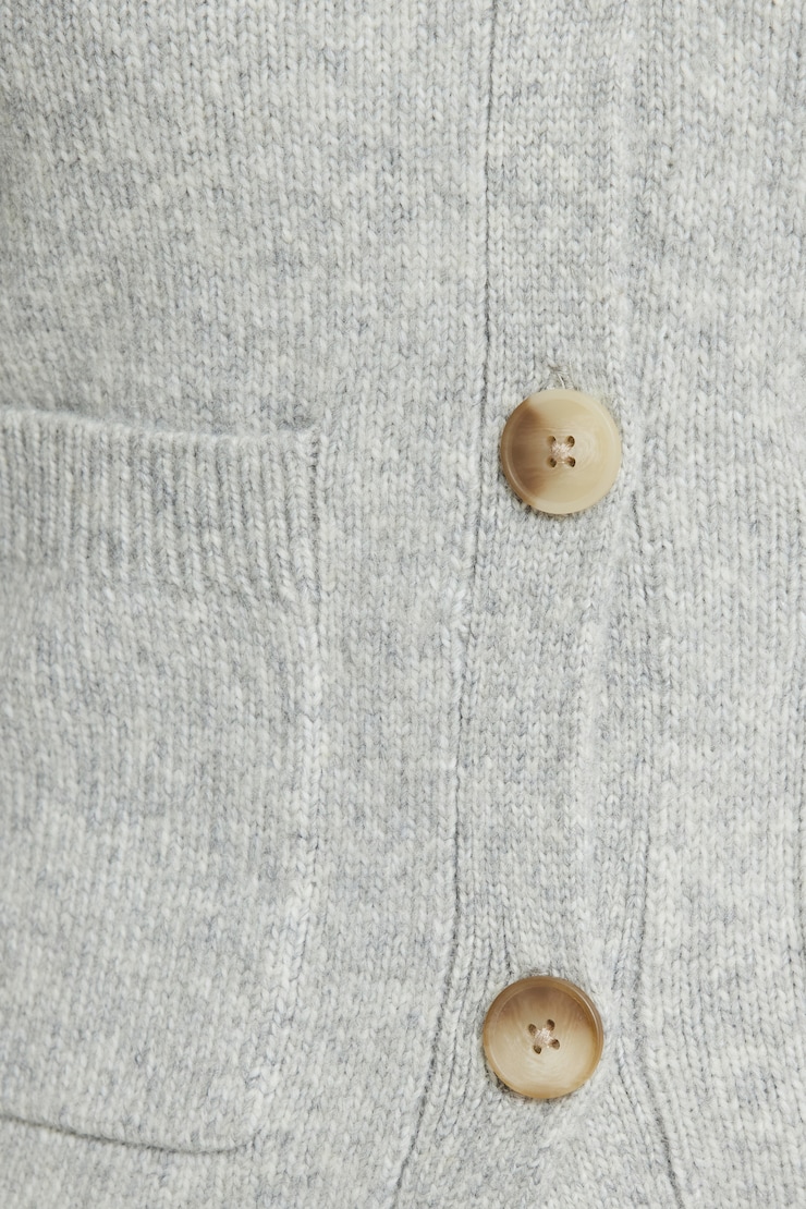 V Neck Button Cardigan Winter Mist Mix large