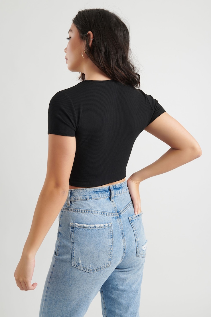 Stormi Tee, Jet Black, large