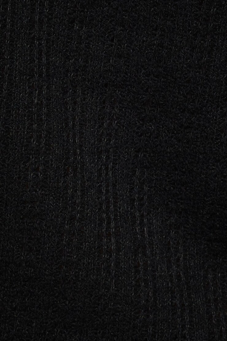 Crewneck Crochet Top Jet Black large