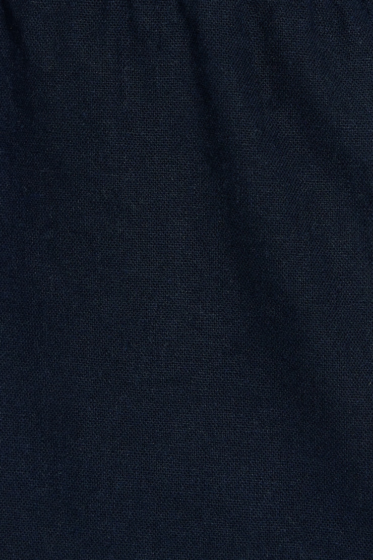 Linen Tie Back Halter Top, Mariana Blue, large