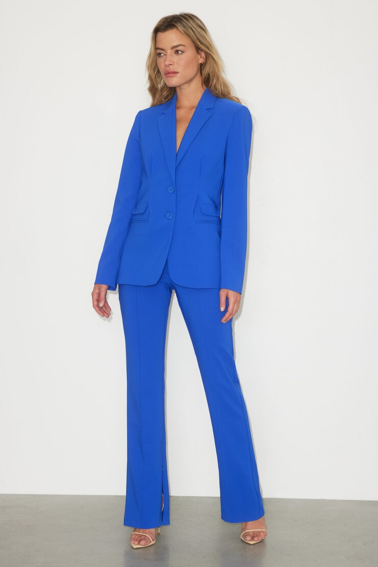 Pantalon Helena évasé Bleu Saphir Intense large