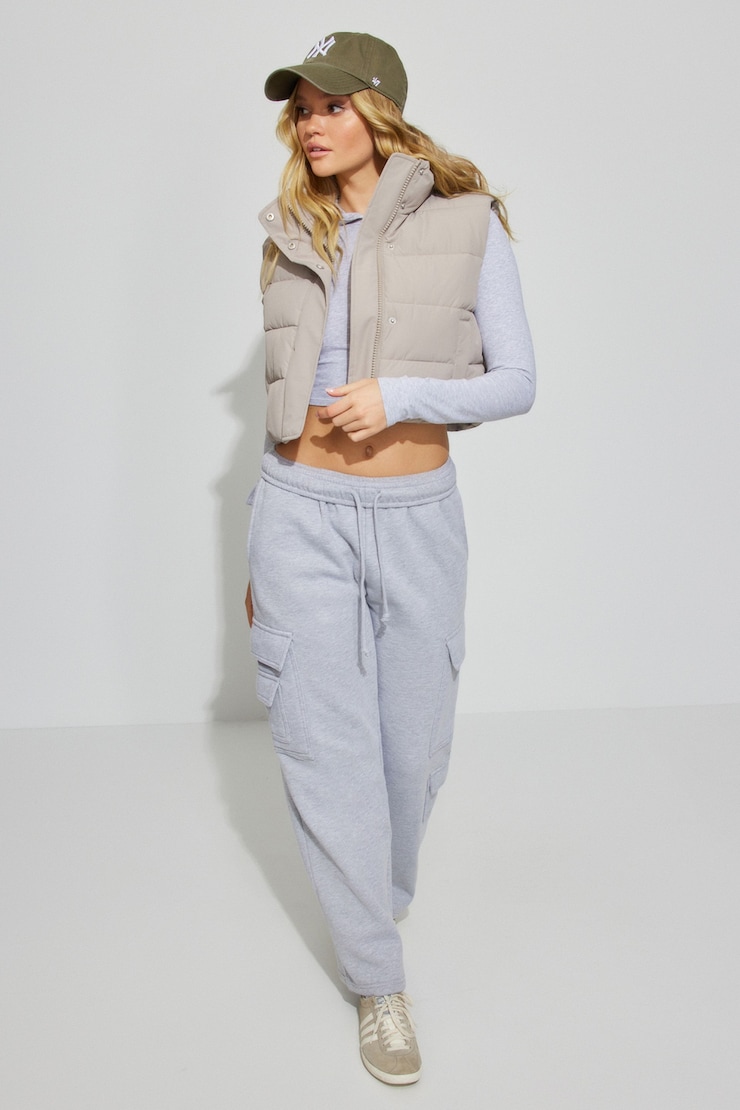 Tech Puffer Vest Gray | Garage