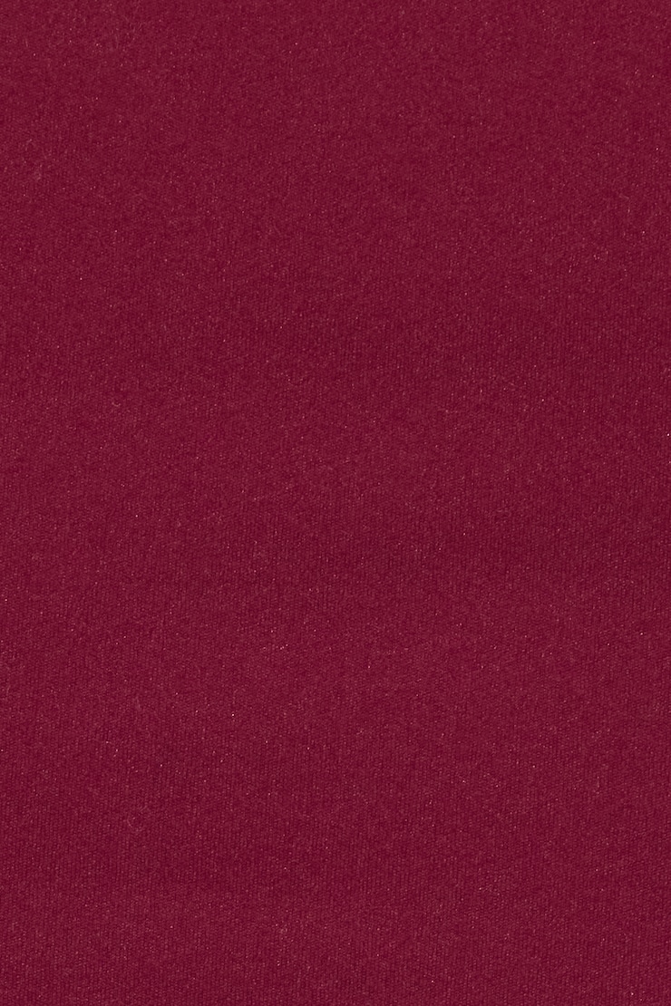 Sleek V-Neck Short Sleeve Top, Sour Cherry Burgundy, large
