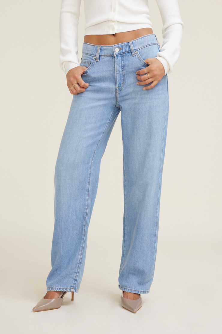 Mika Mid Rise Relaxed Tencel™ Jeans Medium Indigo / Palma Blue large