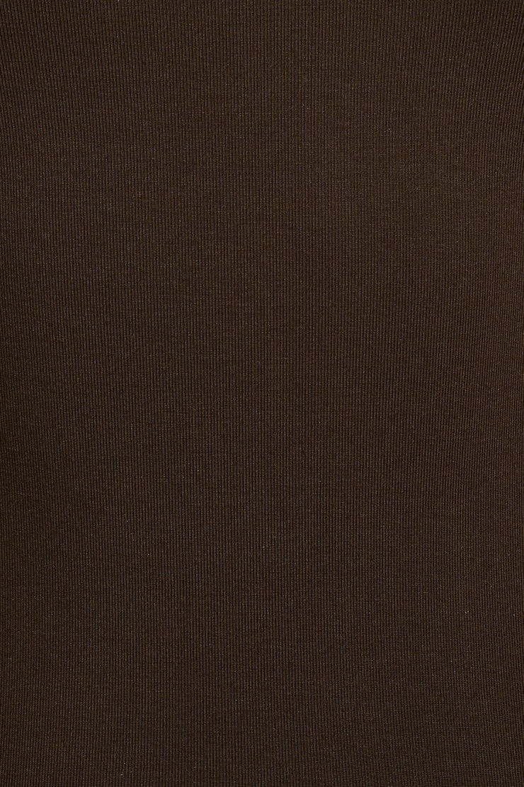 Smooth Open Neck Tee, Armadillo Brown, large