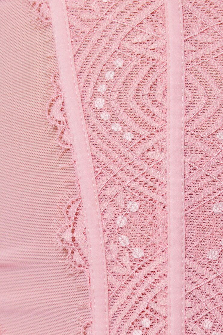 Chrishell Lace Mesh Bustier sandbox copy uk, Pink Nectar, large