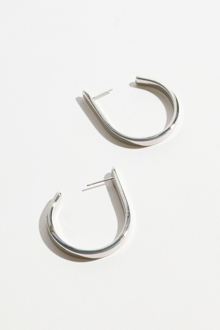 Anneaux d’oreilles ouverts Argent large