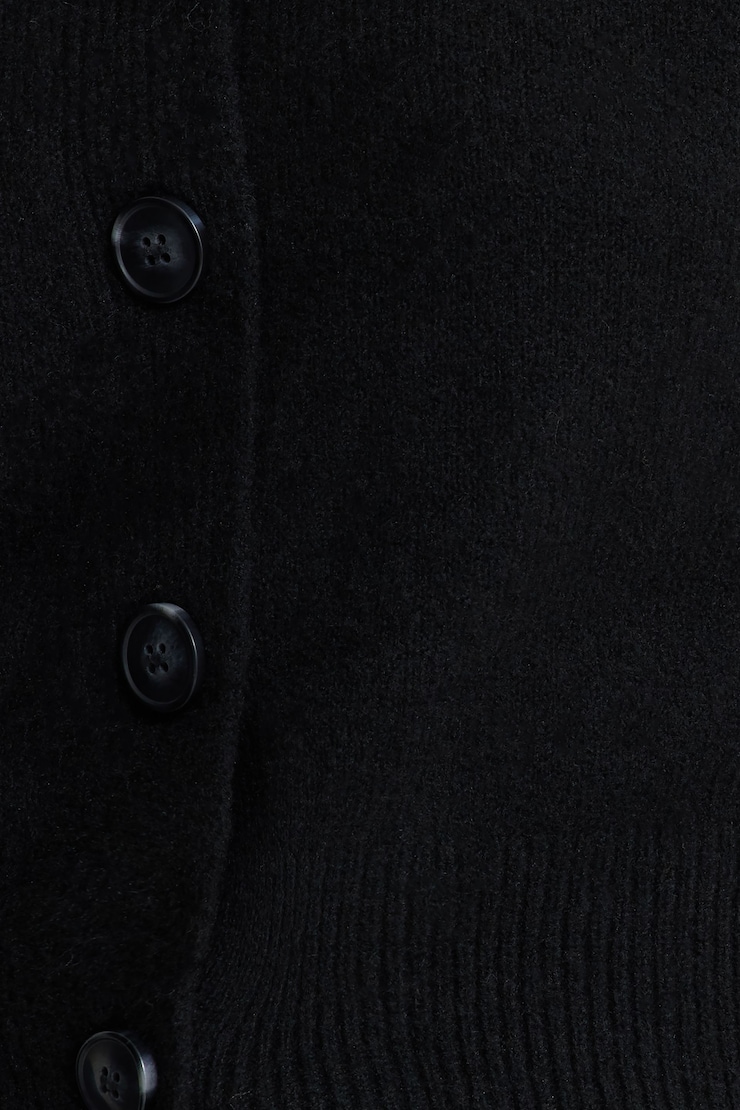 Heavenlyarn™ Catherine Crewneck Cardigan Jet Black large