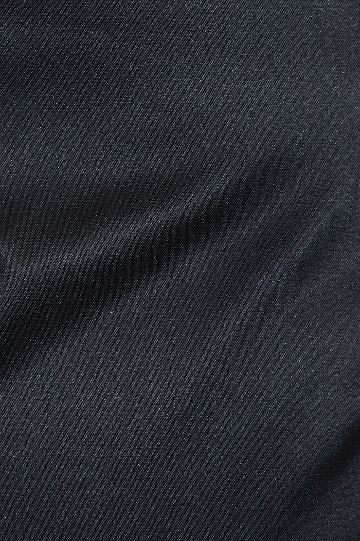 Bow Satin Mini Skirt Jet Black large