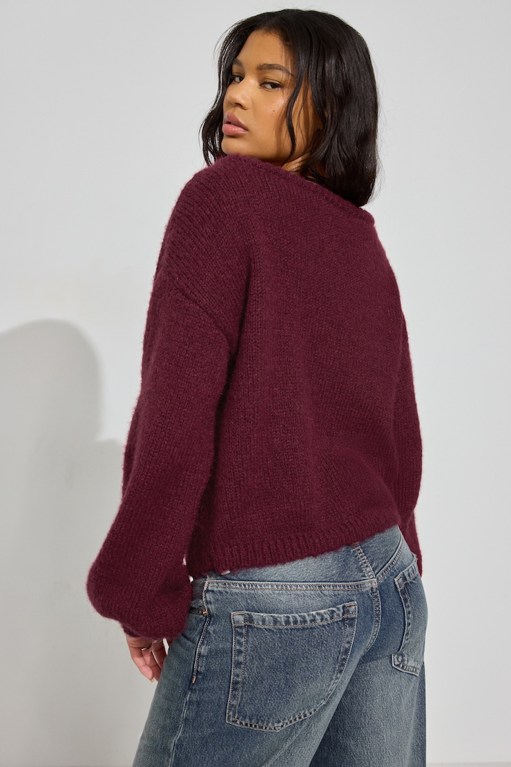 Oversized Boat Neck Sweater