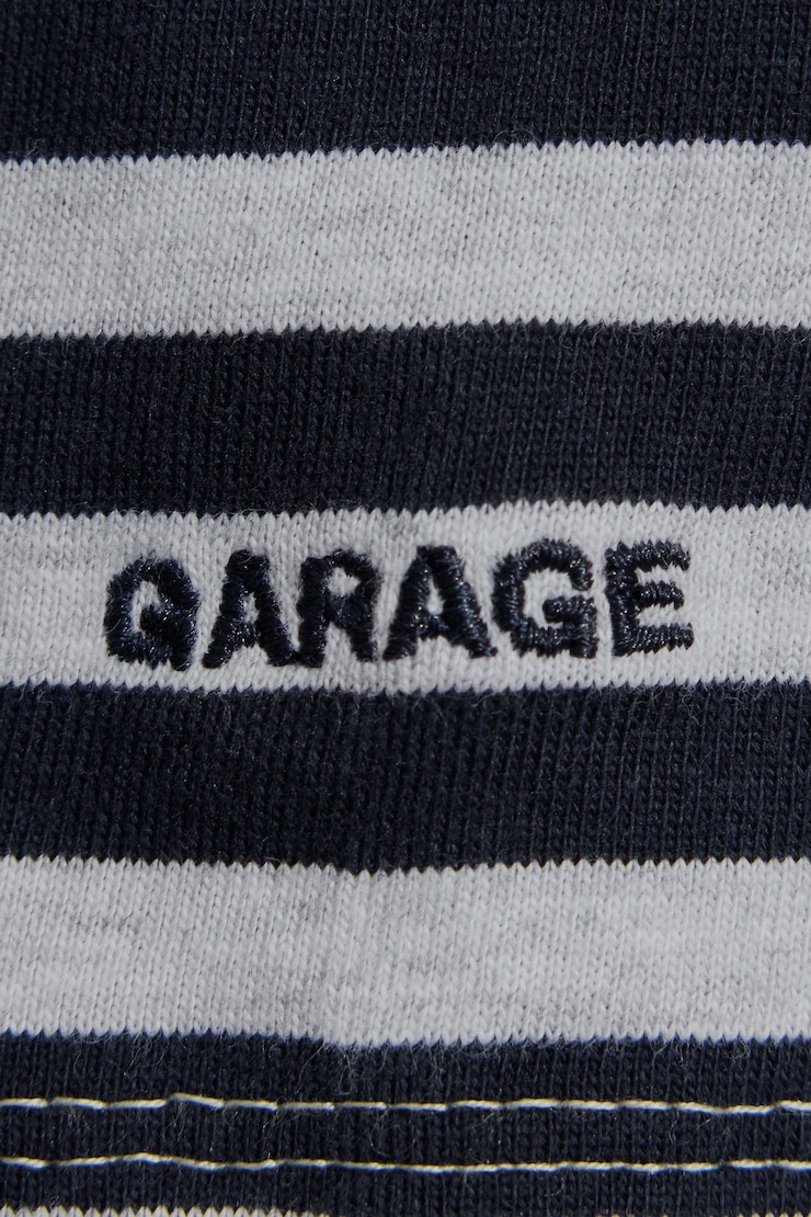 Fluid Long Sleeve Crewneck, Mariana Blue/Grey Stripes, large