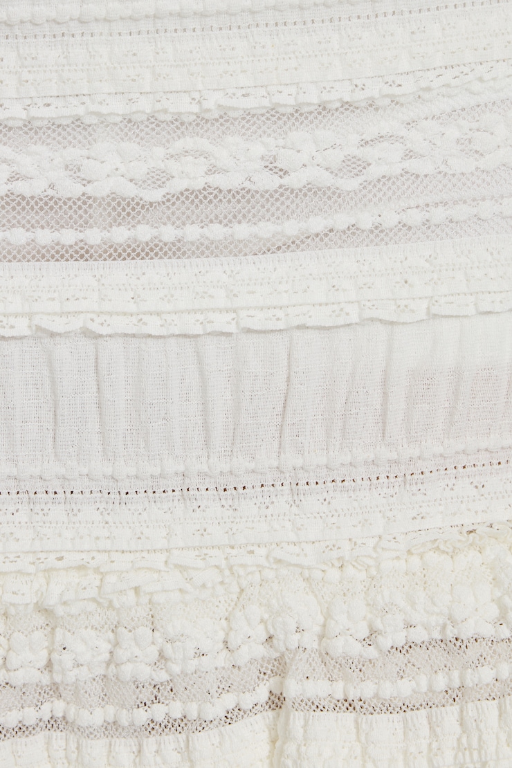 Ruffle Lace Skirt, Snow White, large