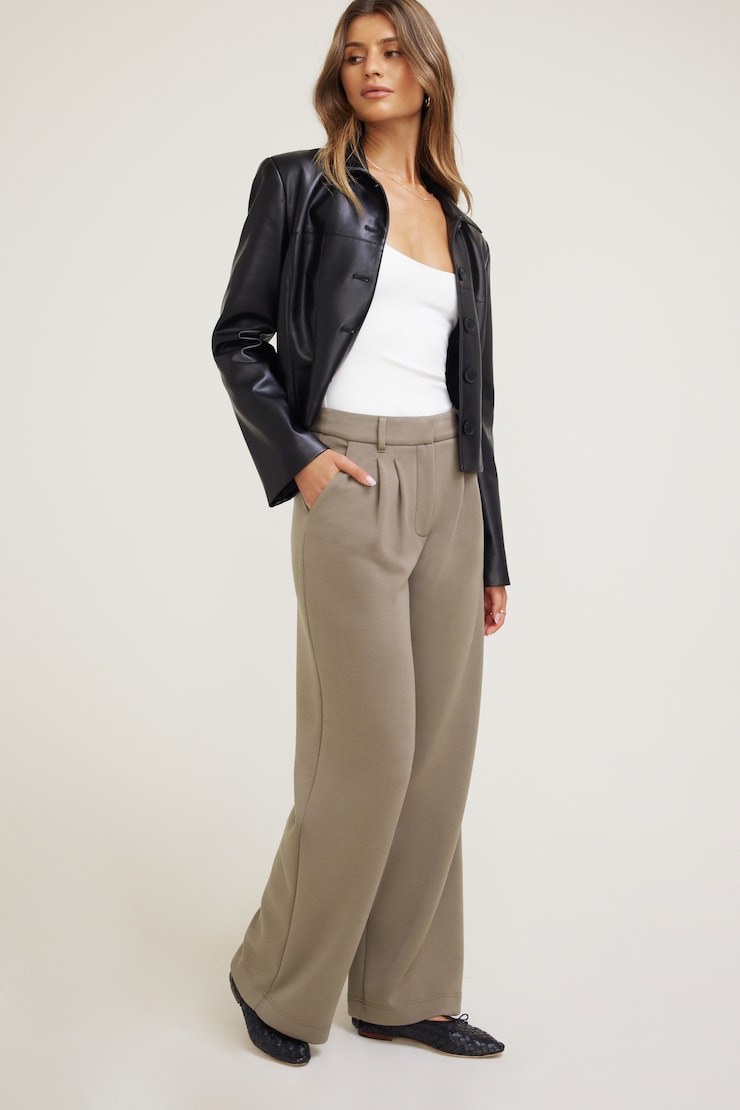 Alex Anywear Wide Leg Pants Desert Taupe large