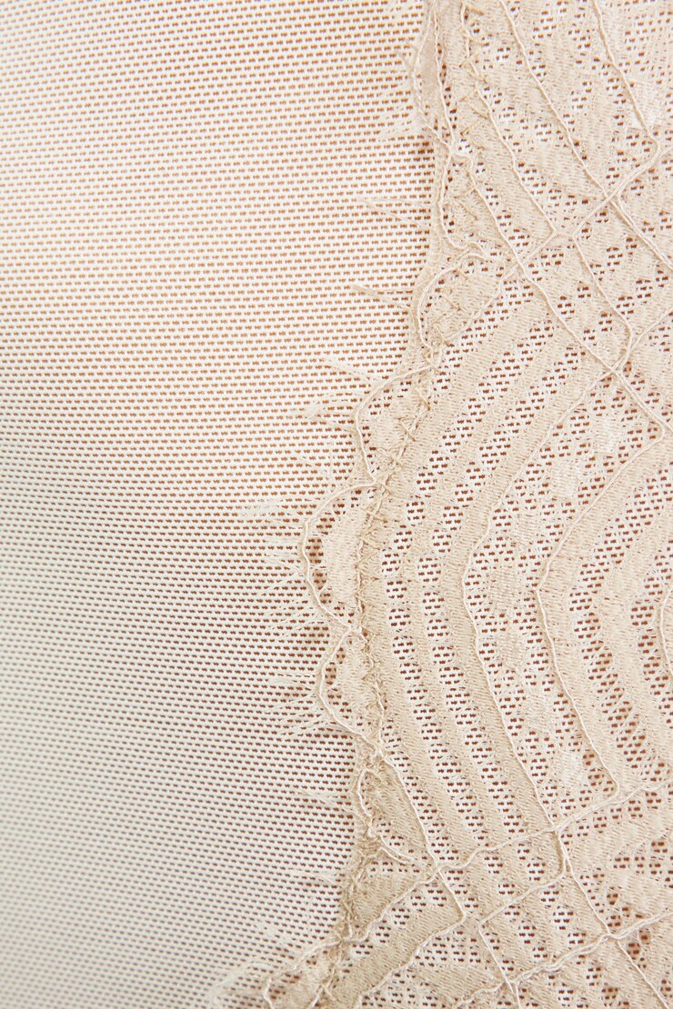 Chrishell Lace Mesh Bustier sandbox copy uk, Cobblestone Brown/Eggnog Beige, large