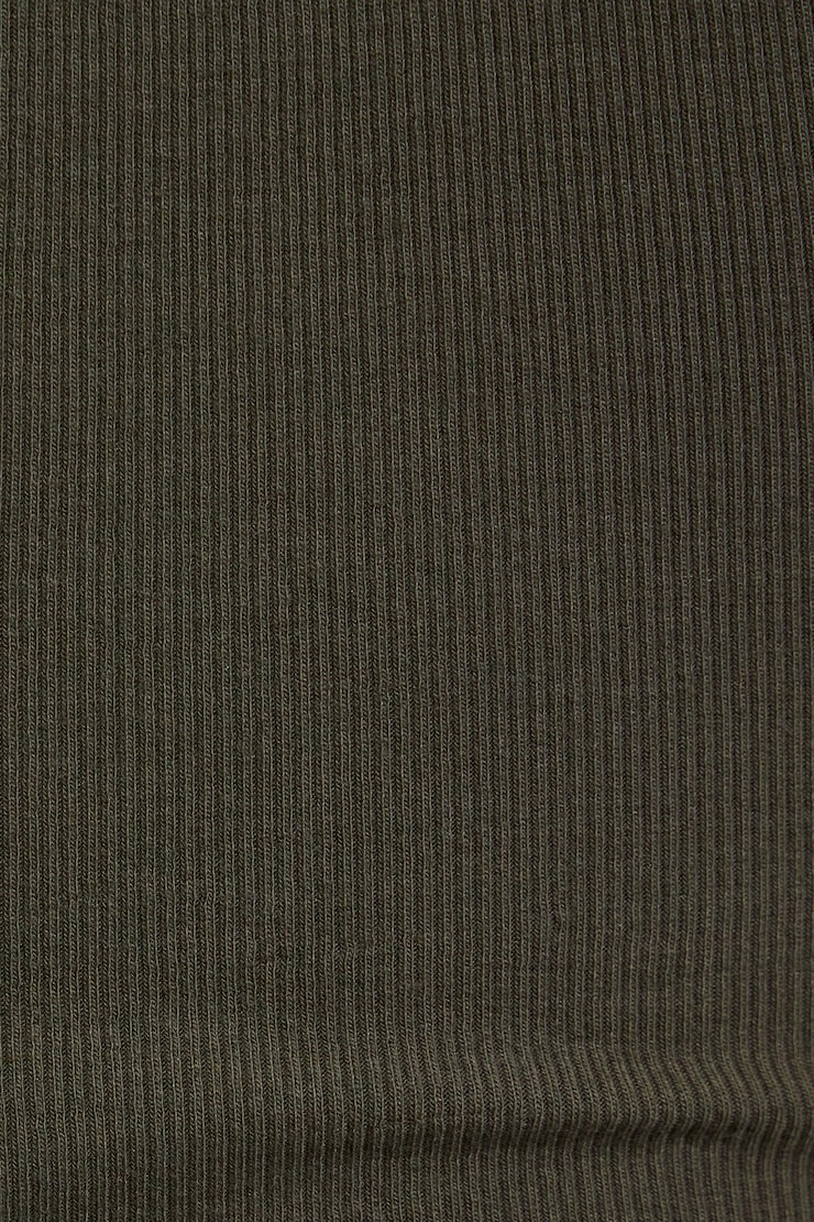 Square Neck Ribbed Tank Top