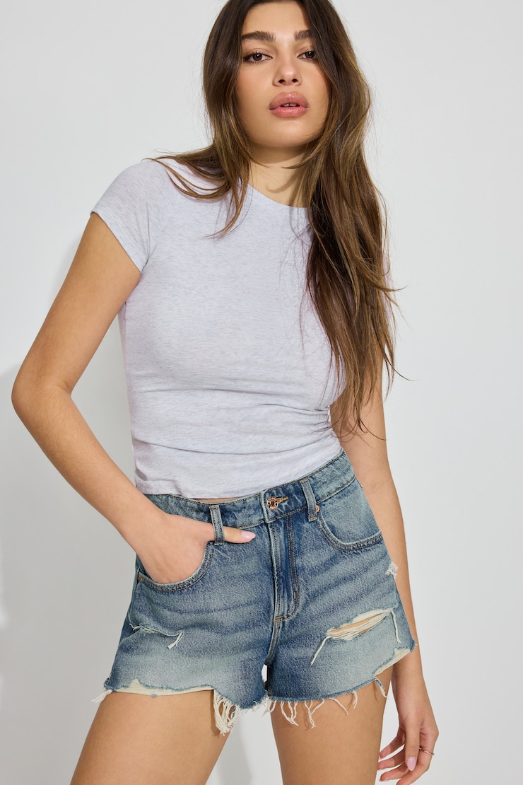 Denim Festival Shorts, Lila Blue, large