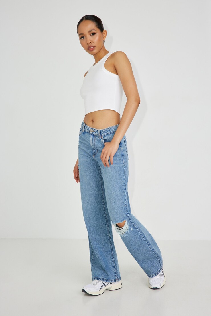 Wide Leg Jean, Trisha Blue, large
