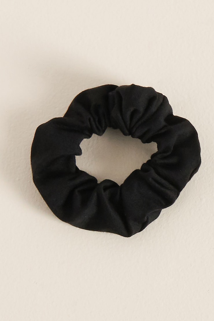 Solid Scrunchie , Jet Black , large