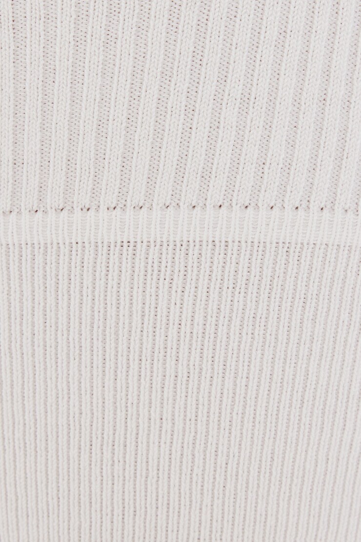 Knit Bralette Top, Snow White, large