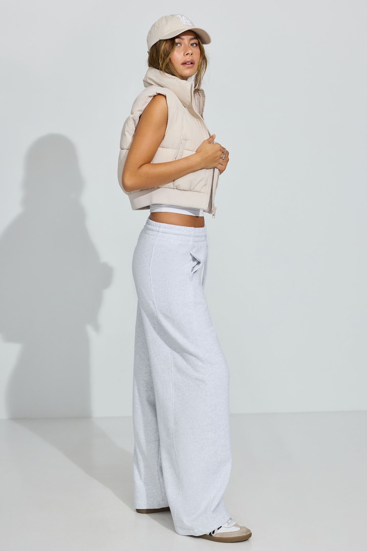 UltraFleece Barrel Leg Sweatpants, Spring Grey Mix, large