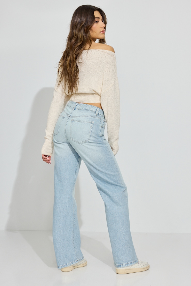 Wide Leg Jeans, Idalia Blue, large