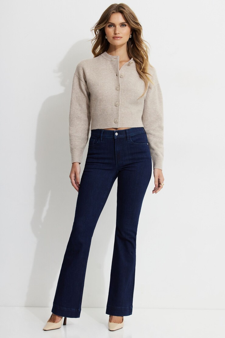 Heavenlyarn™ Catherine Crewneck Cardigan Soft Angora large