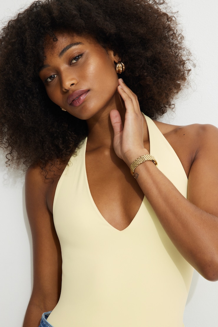 Justaucorps licou Softform Jaune double-crème large