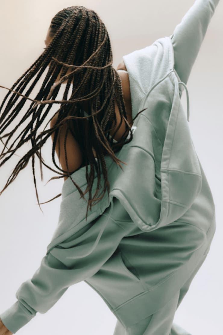 Elevated Bubble Zip Up Hoodie, Macaroon Mint Green, large