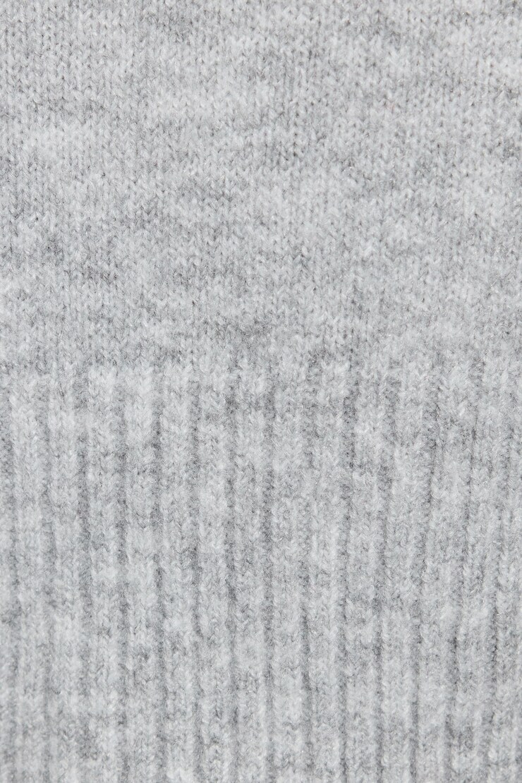 Spongy Zip Hoodie, Light Grey Mix, large