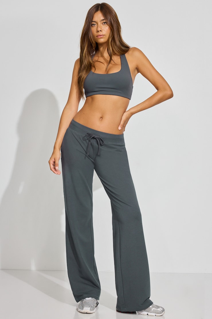 Snatch Booty Terry Pants, Burnt Ash Grey, large