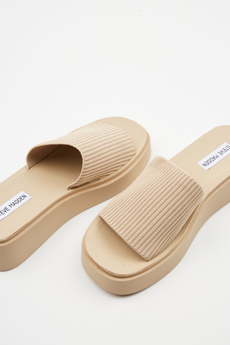 STEVE MADDEN Balanced Platform Sandal, Natural, large
