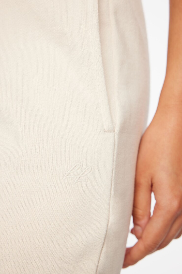 Fleece Jogger Pants Polished Pearl Beige large