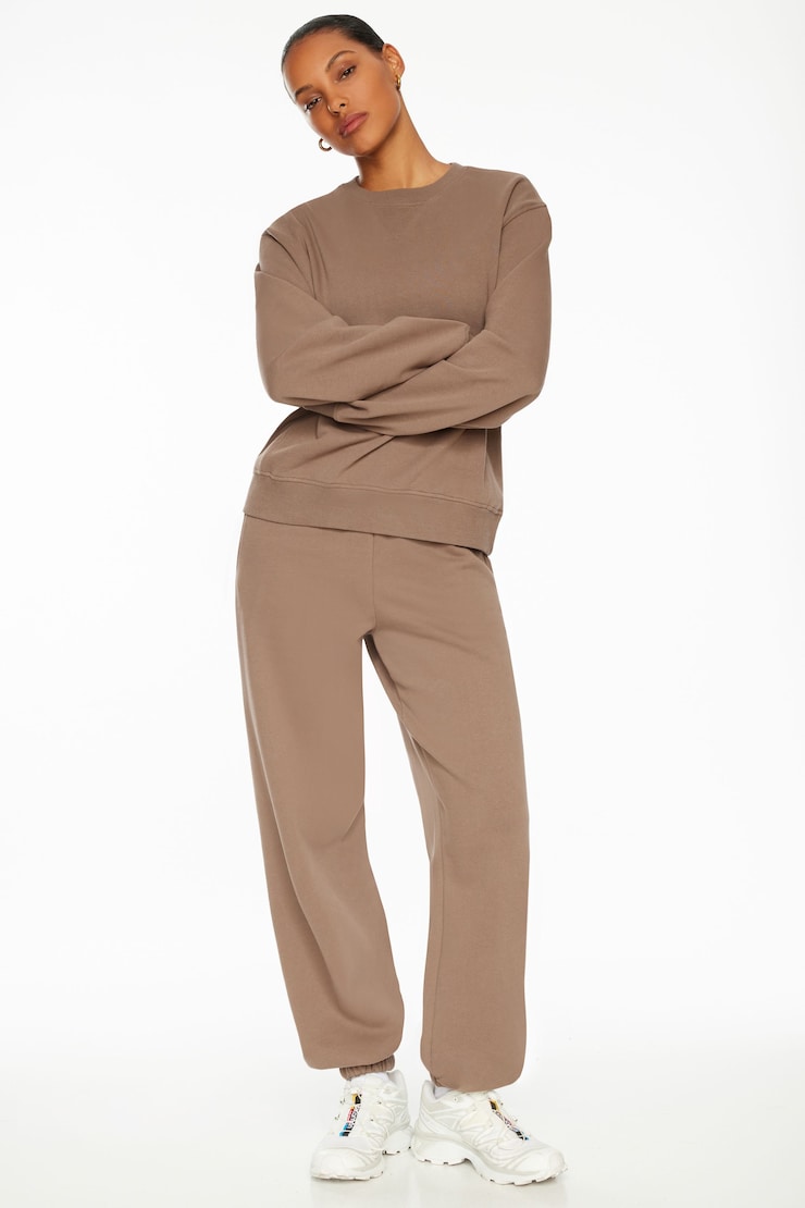 Relaxed Jogger Pants Deep Taupe large