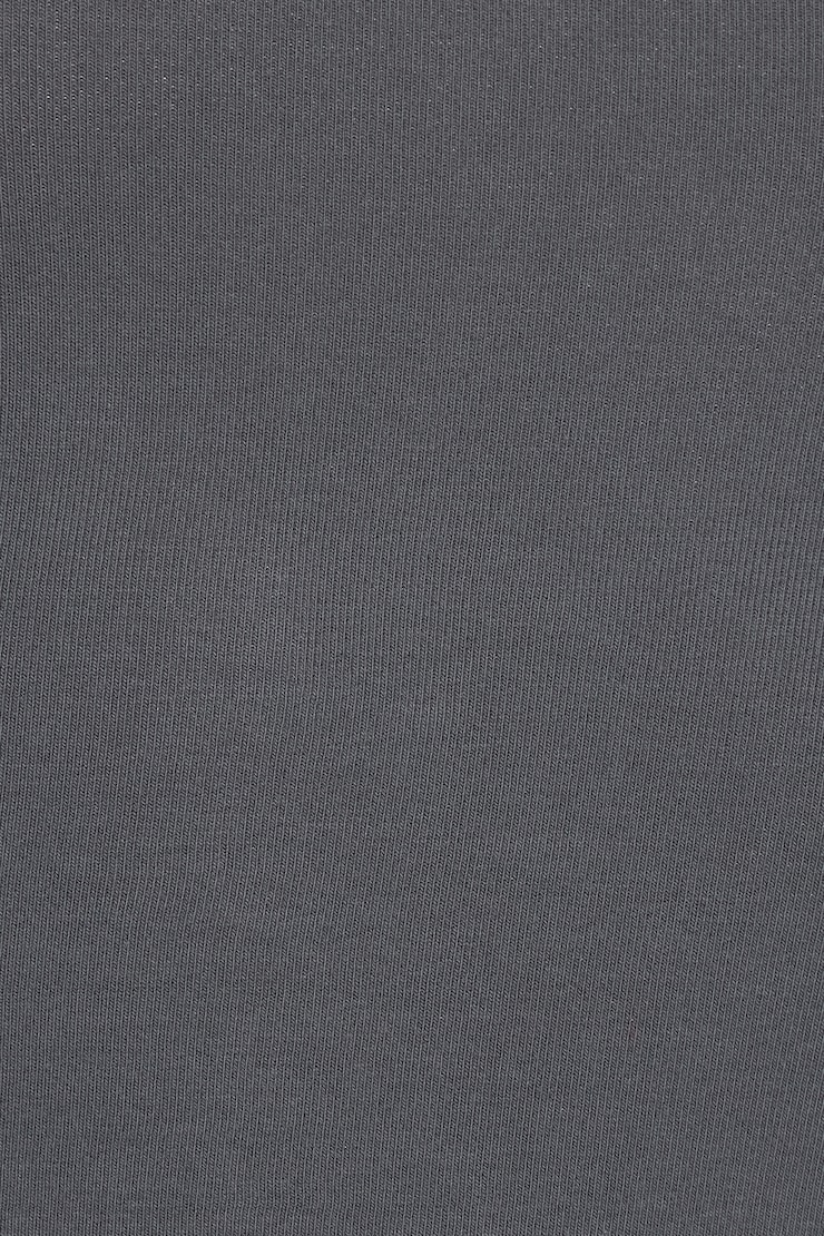 SuperSoft Crewneck Cropped T-Shirt, Burnt Ash Grey, large
