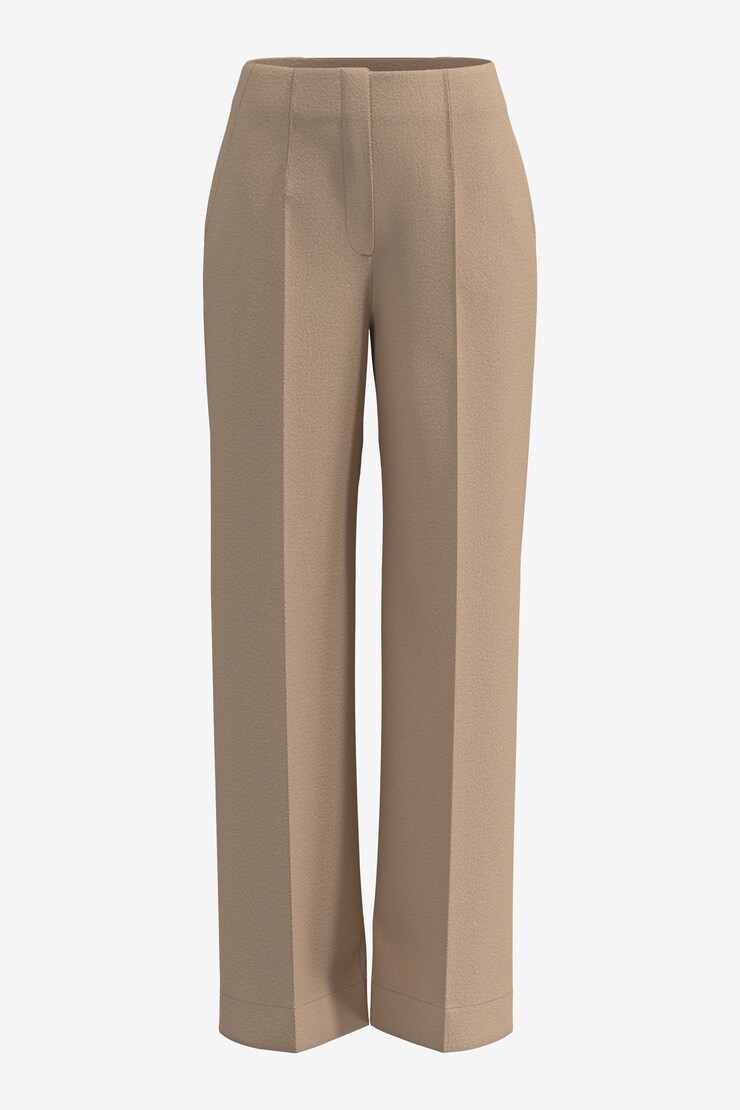 Yasmin Straight Leg Pants  Almond Tan Beige large