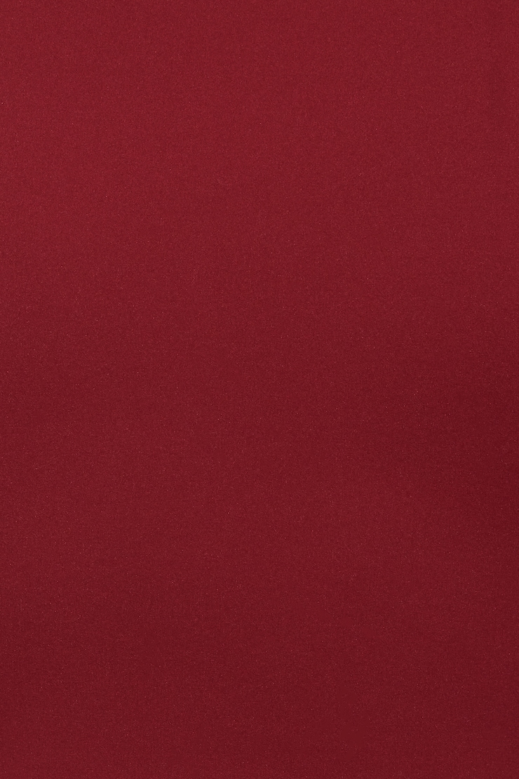 Plunge Long Sleeve Top, Cabernet Red, large