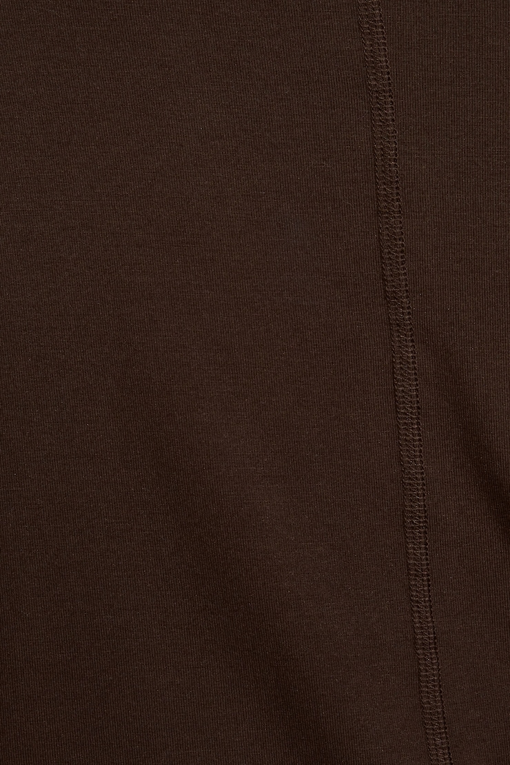 Smooth Dolman Boatneck Top, Armadillo Brown, large