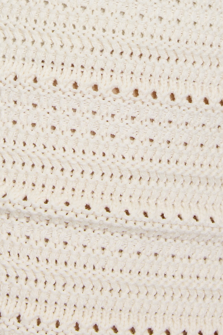 Festival Crochet Mini Shorts, Sea Salt Off-White, large